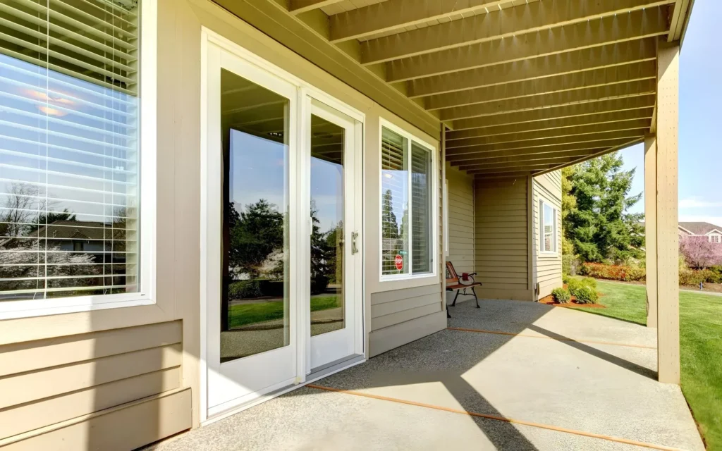 Custom Wood Patio Cover and Outdoor Fireplace Installation Florida